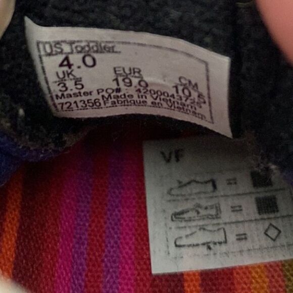 Vans X Crayola Toddler Sk8-Hi Zip Size 4 Shoes - Picture 6 of 8